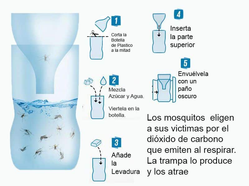 imagen de como hacer una trampa casera para mosquitos